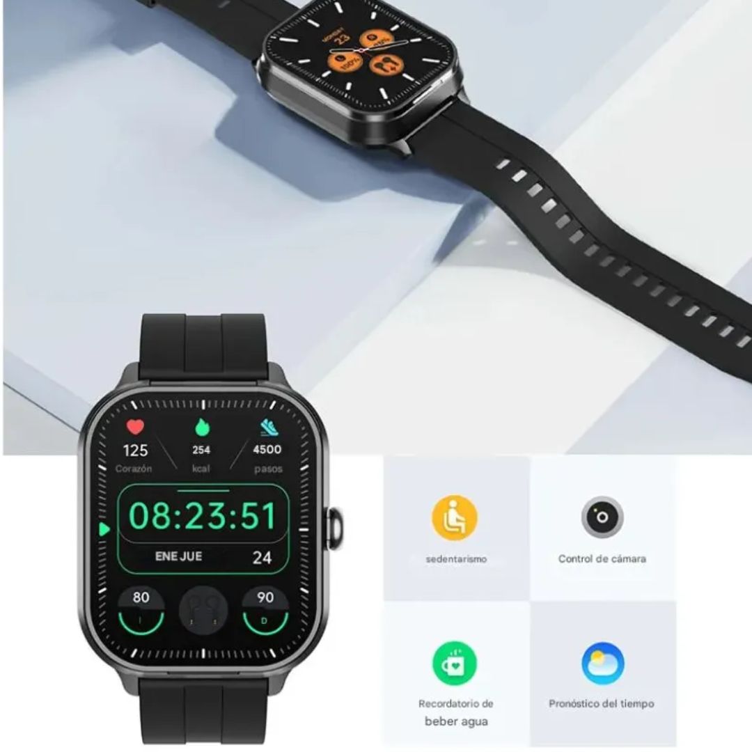 No cargues mas audifonos y reloj separados ahora llevalos juntos - RELOJ + AUDIFONOS