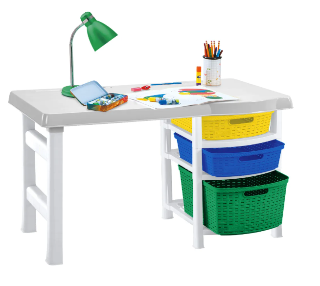 Escritorio infantil con compartimientos