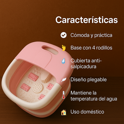 Masaje, calor y confort en un solo producto - Tina Masajeadora Eléctrica Plegable