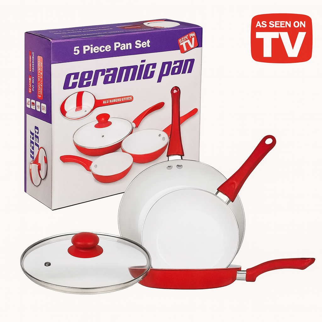 Set de Sartenes Antiadherente de Cerámica (5 piezas)