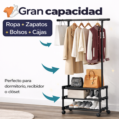 Todo en un solo lugar - PERCHERO Y ZAPATERA 3 NIVELES