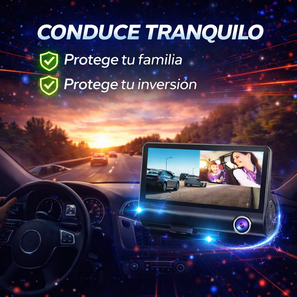 Triple protección en un solo dispositivo con el Visionroad Mirror Dvr