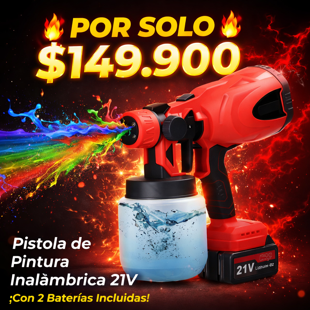TRANSFORMA TU CASA EN MINUTOS - pistola de pintura inalambrica