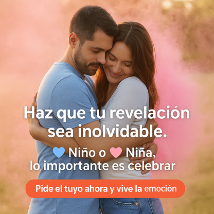 Convierte tu revelación en una explosión de amor y color - BALON REVELADOR DE GENERO.