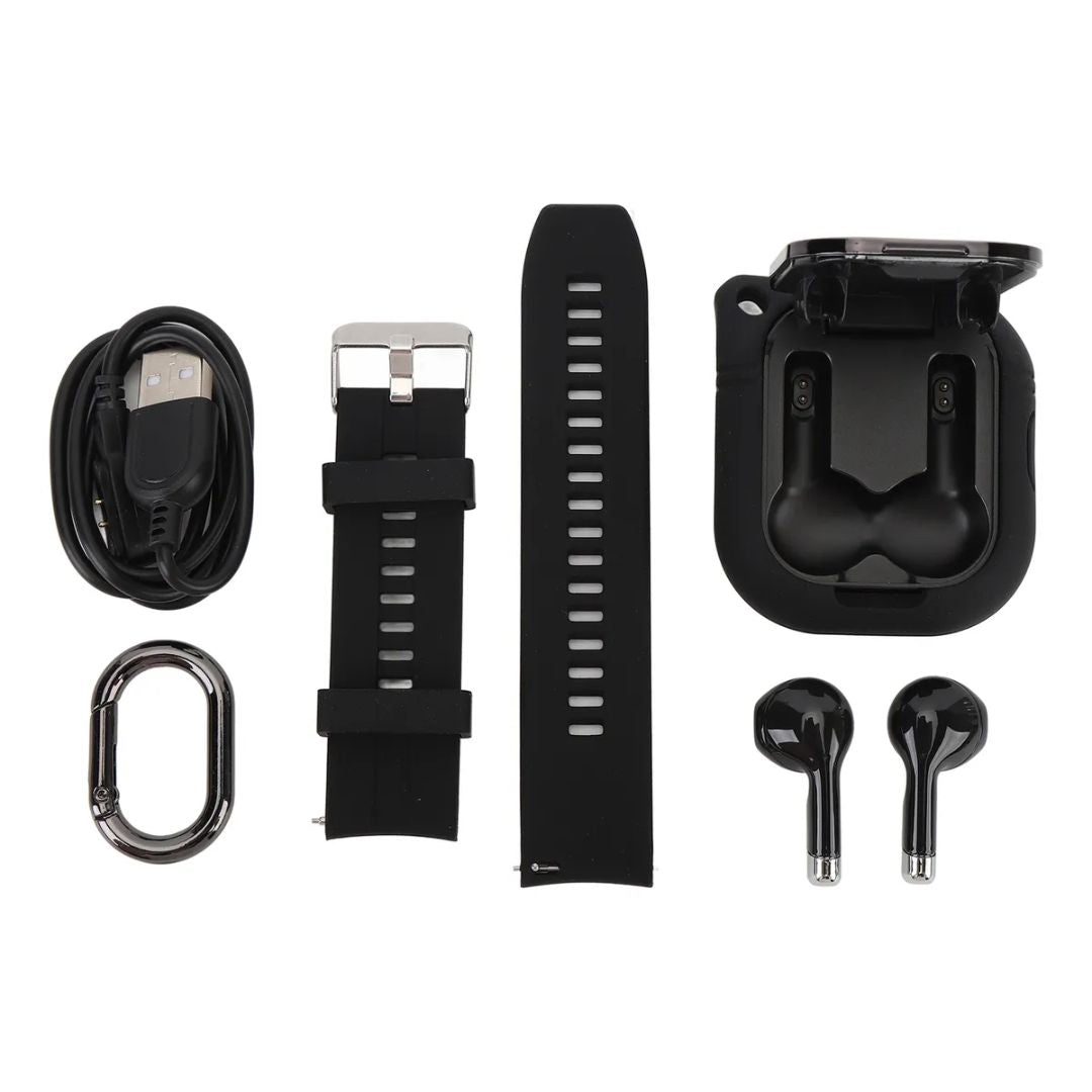 No cargues mas audifonos y reloj separados ahora llevalos juntos - RELOJ + AUDIFONOS